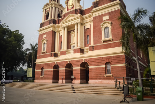 Sacred Heart Cathedral Church located at Connaught Place, Delhi, India, Beautiful architectural view from outside of Cathedral Church in Central Delhi during evening time photo