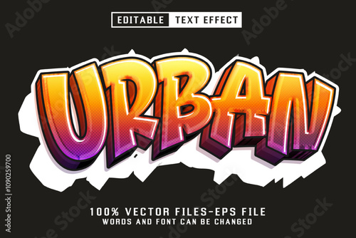 Urban Graffiti Text - Editable Text Effect