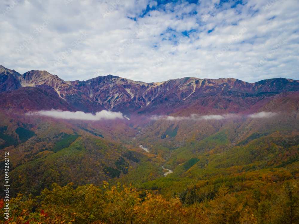 Fototapeta premium 白馬の岩岳