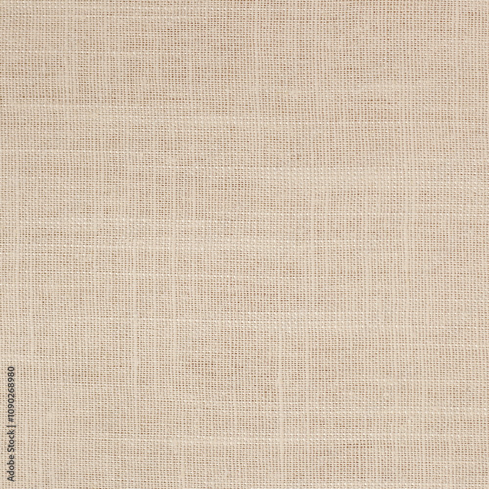 Fototapeta premium Brown linen fabric texture background, seamless pattern of natural textile.