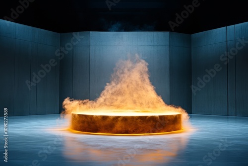 Air swirling visibly in a wind tunnel, with smoke streams demonstrating airflow dynamics