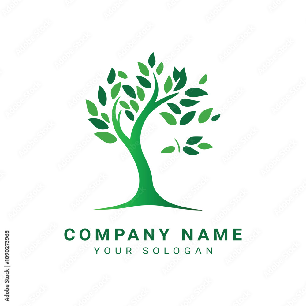 Fototapeta premium Business tree logo design