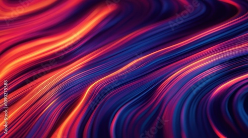 Abstract waves of vibrant colors flowing in a dynamic pattern.