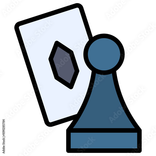 Board Game icon vector image. Can be used for Game Design.