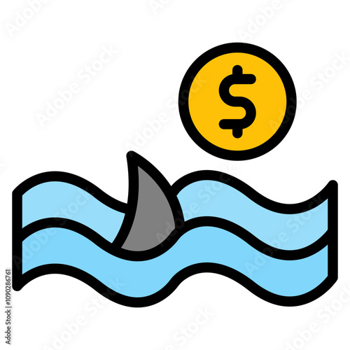 Loan Shark icon vector image. Can be used for Banking.
