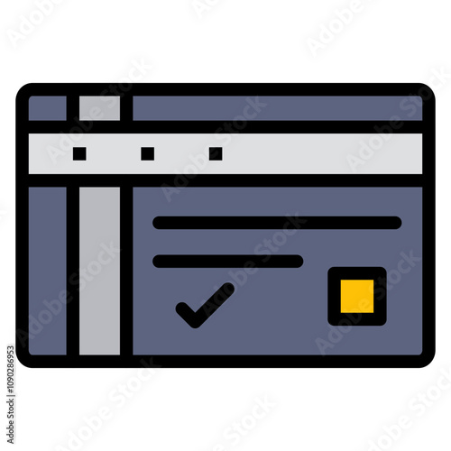 Prepaid Card icon vector image. Can be used for Banking.