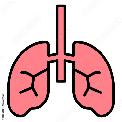 Alveoli icon vector image. Can be used for Human Anatomy.
