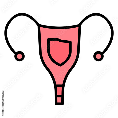Ovaries icon vector image. Can be used for Human Anatomy.