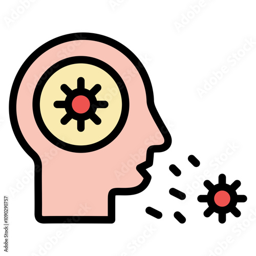 Infectious Droplets icon vector image. Can be used for Infectious Diseases.