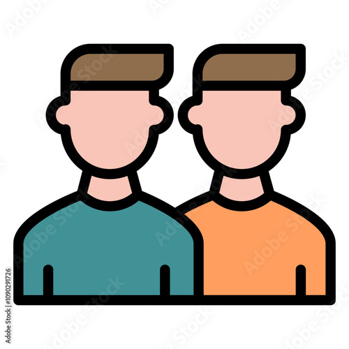 Squad icon vector image. Can be used for Friendship.