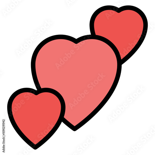 Love icon vector image. Can be used for Friendship.