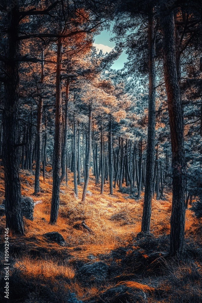 Obraz premium Tall Trees Forest