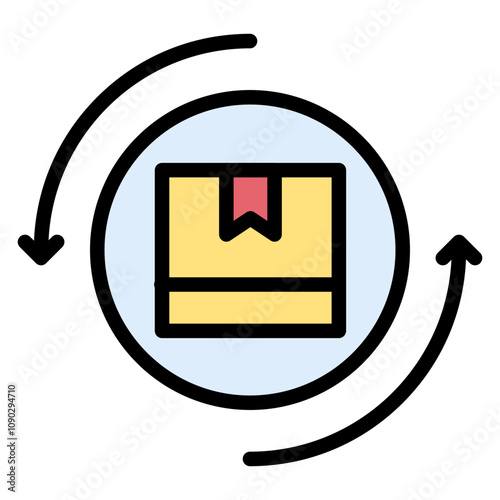 Reshipping icon vector image. Can be used for Warehouse.
