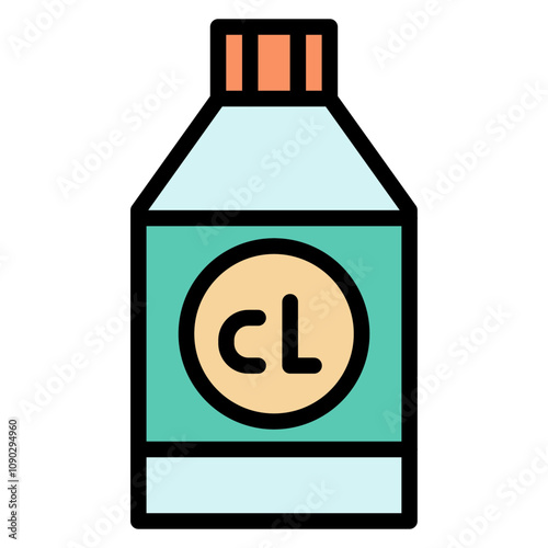 Bleach icon vector image. Can be used for Fabric Features.