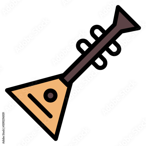 Balalaika icon vector image. Can be used for Instrument.
