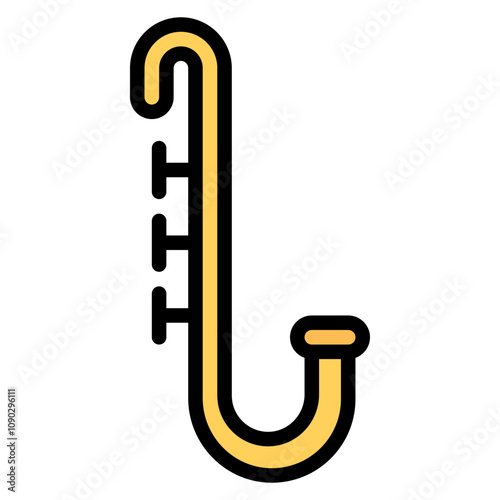 Blues icon vector image. Can be used for Instrument.