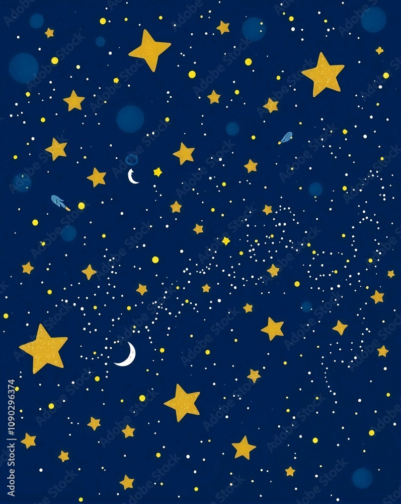 Naklejka premium sky with stars