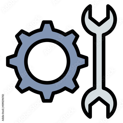 Maintenance icon vector image. Can be used for Manufacturing.