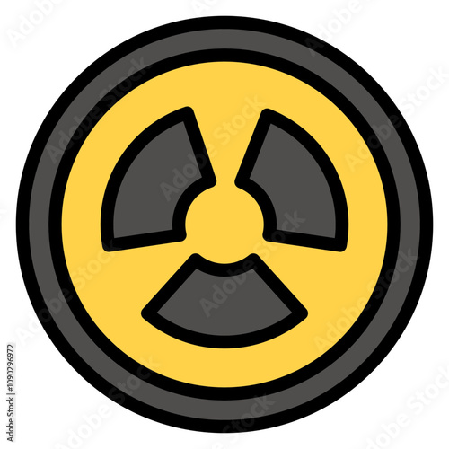 Radiation icon vector image. Can be used for Manufacturing.