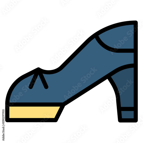 Heel icon vector image. Can be used for Shoemaker.