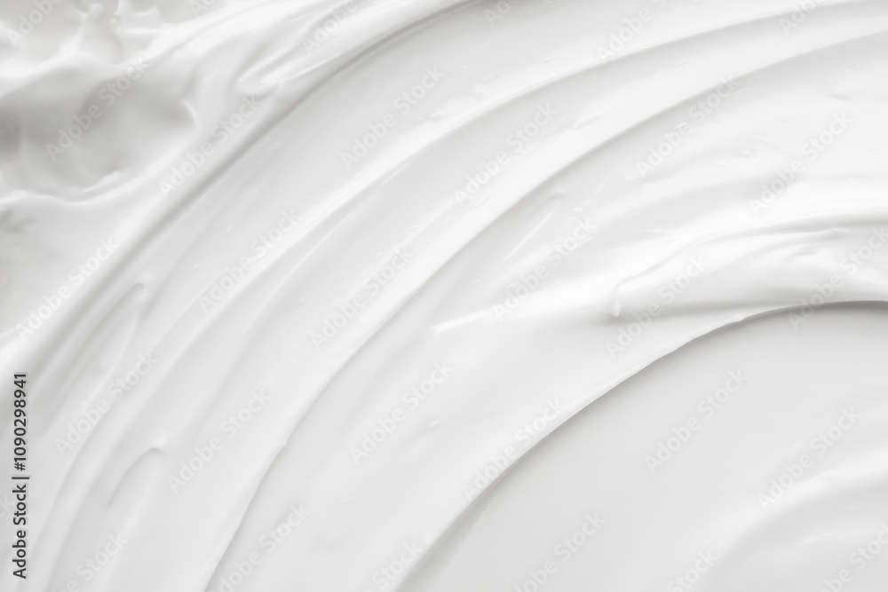 Obraz premium White lotion beauty skincare cream texture cosmetic product background