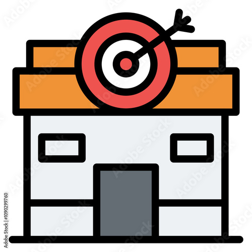 Shop icon vector image. Can be used for Archery.