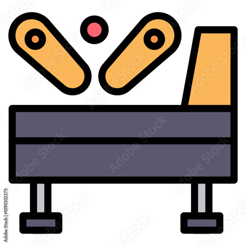 Pinball Games icon vector image. Can be used for Bowling.