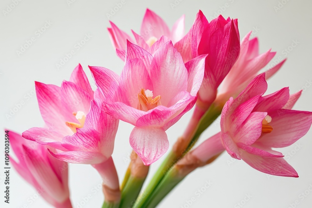 Naklejka premium green spring leave isolated on white background