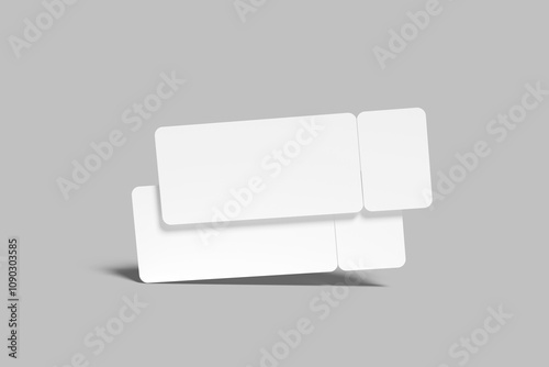 ticket blank mockup