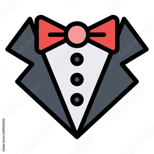 Tuxedo icon vector image. Can be used for Luxury.