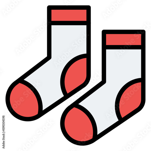 Socks icon vector image. Can be used for Volleyball.