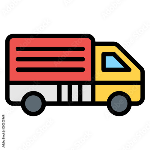 Truck icon vector image. Can be used for Mettalurgy. photo