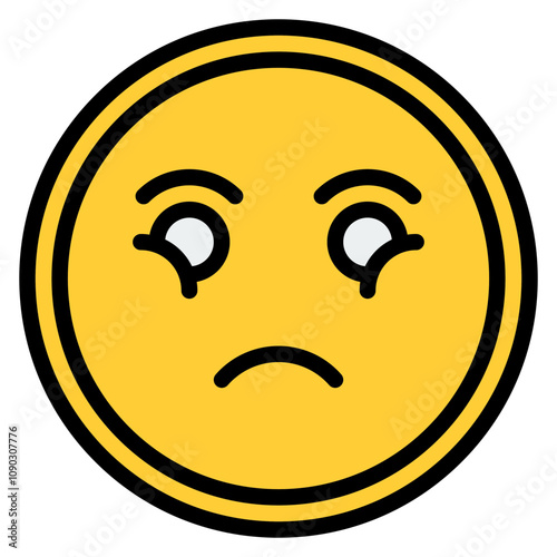 Fear icon vector image. Can be used for Psychology.