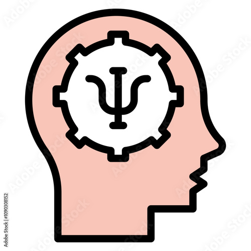 Psychology icon vector image. Can be used for Psychology.
