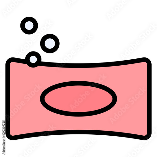 Soap, icon vector image. Can be used for Laundry.
