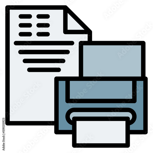 Page Setup icon vector image. Can be used for Printing.