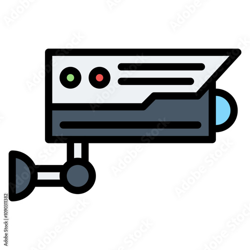 Cctv icon vector image. Can be used for Railway.