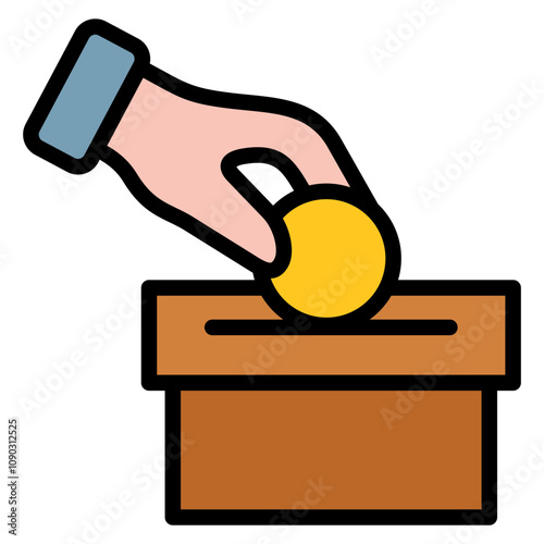 Donation icon vector image. Can be used for Homeless.