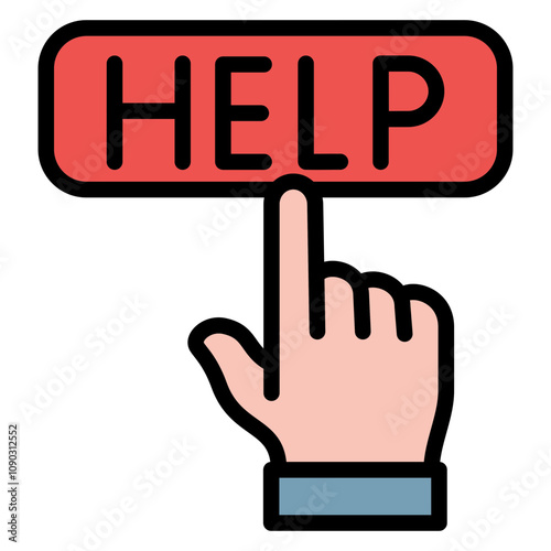 Help icon vector image. Can be used for Homeless.