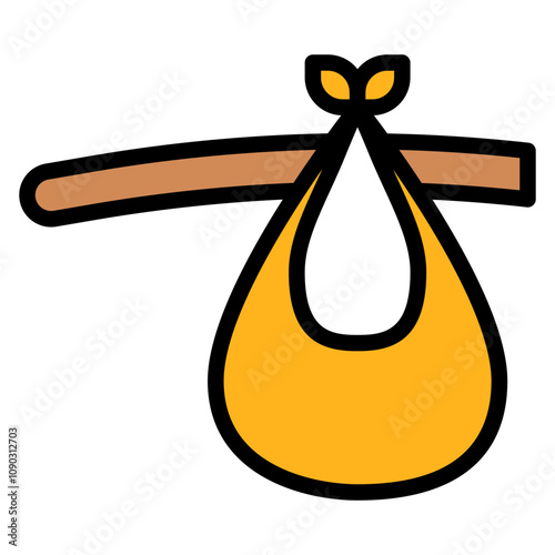 Refugee icon vector image. Can be used for Homeless.