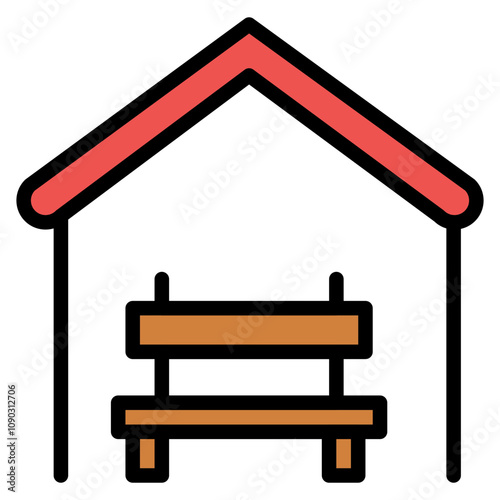 Shelter icon vector image. Can be used for Homeless.