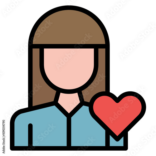 Babysitter icon vector image. Can be used for Child Adoption.
