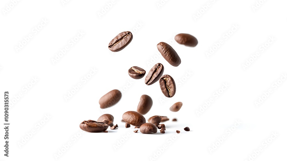 Obraz premium Coffee Beans Falling