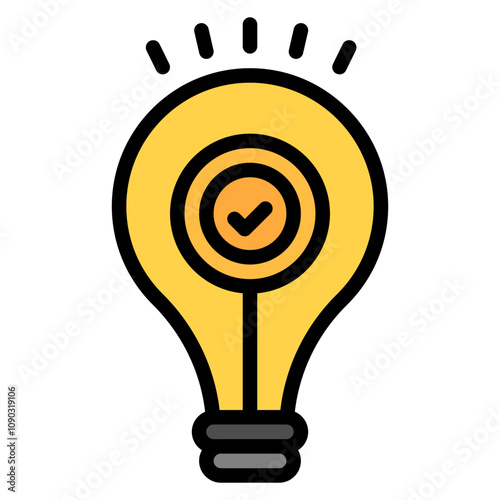 Creative Idea icon vector image. Can be used for Crisis Mangement.