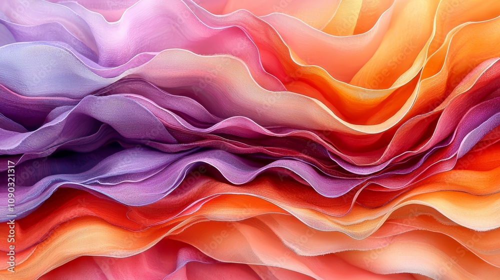 Obraz premium A close up of a colorful abstract background with wavy lines