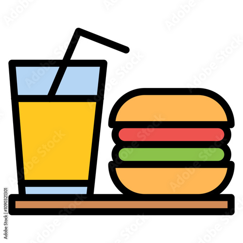 Food Addiction icon vector image. Can be used for Addiction.
