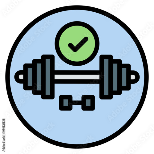 Fitness Addiction icon vector image. Can be used for Addiction.