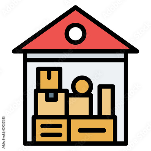 Hoarding icon vector image. Can be used for Addiction.