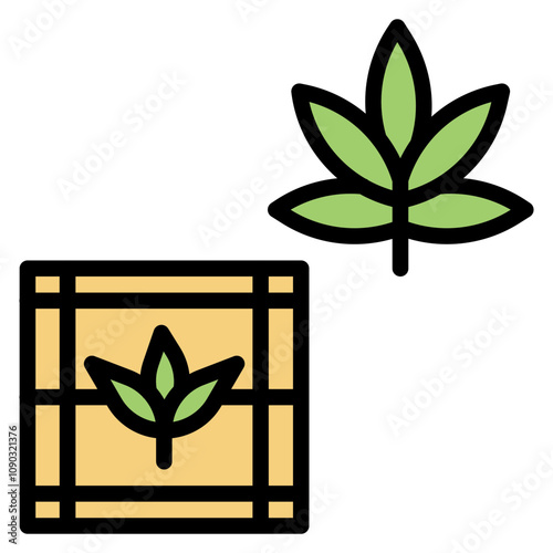 Hashish icon vector image. Can be used for Addiction.