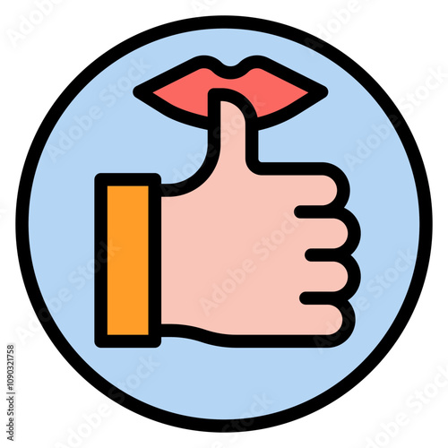 Thumb Sucking icon vector image. Can be used for Addiction.